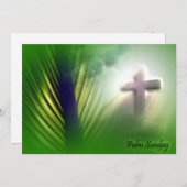 Pasen en de Kruisen en de Scènes van de Palmzondag Feestdagenkaart (Voorkant / Achterkant)
