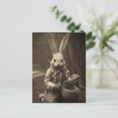  Pasen Enge Bunny Briefkaart (Staand voorkant)