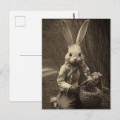  Pasen Enge Bunny Briefkaart (Voorkant / Achterkant)