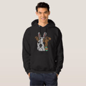 Pasen Engelse Bulldog Bunny Hondenliefhebber Owner Hoodie (Voorkant volledig)