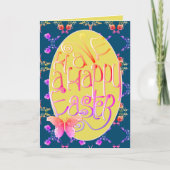 Pasen Faberge-geïnspireerde Roze Hart Kaart (Voorkant)