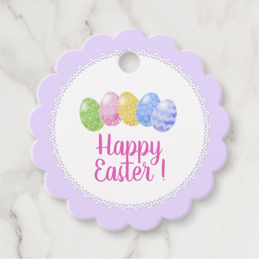 Pasen Favor benodigdheden, Pasen cadeau, Gelukkig  Bedankjes Labels (Voorkant)