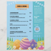 Pasen Feest Menu Sjabloon (Voorkant)