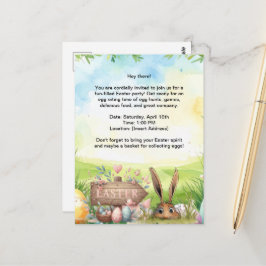 Pasen Feest Uitnodigingskaart Briefkaart