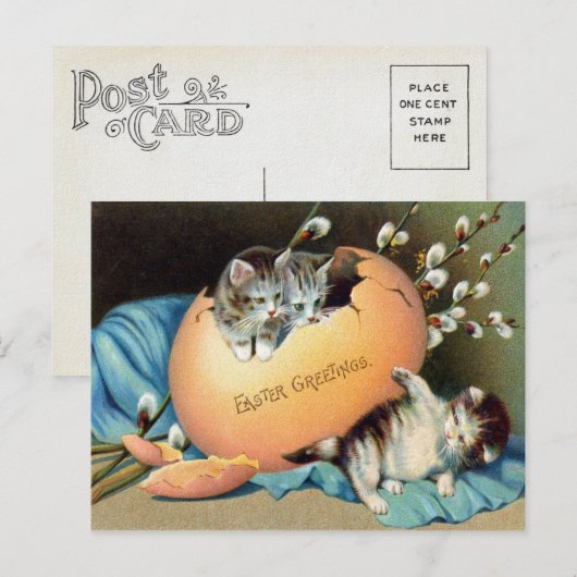  Pasen Feestdagenkaart (Voorkant / Achterkant)