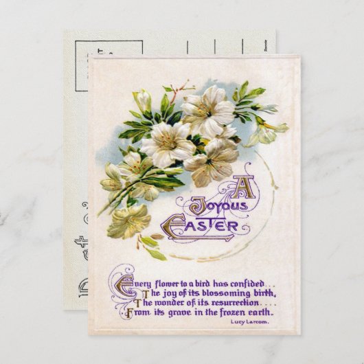  Pasen Feestdagenkaart (Voorkant / Achterkant)