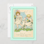 Pasen Feestdagenkaart (Voorkant / Achterkant)