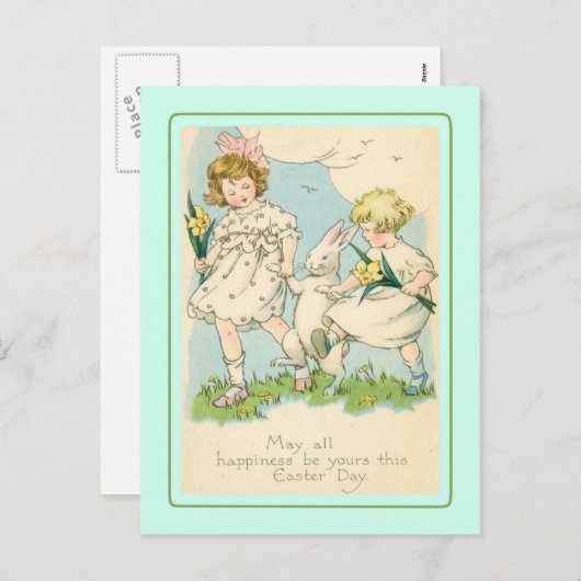  Pasen Feestdagenkaart (Voorkant / Achterkant)