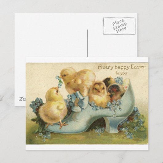 Pasen Feestdagenkaart (Voorkant / Achterkant)