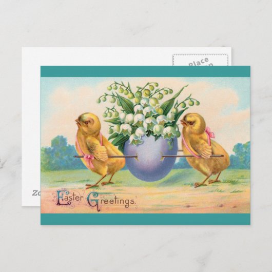  Pasen Feestdagenkaart (Voorkant / Achterkant)