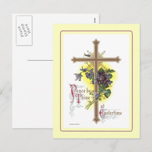 Pasen Feestdagenkaart (Voorkant / Achterkant)