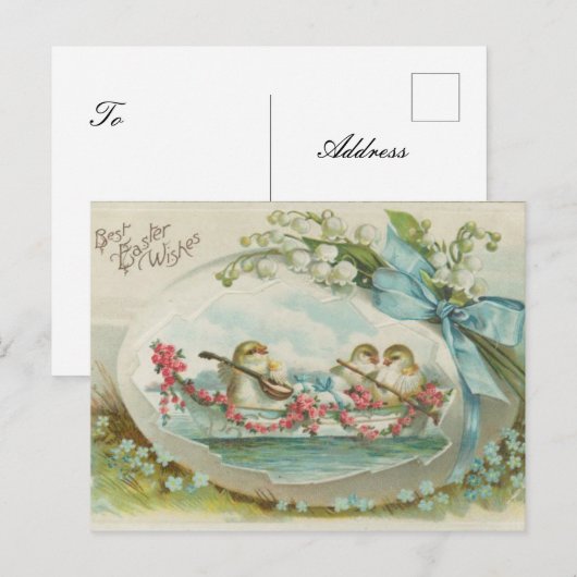  Pasen Feestdagenkaart (Voorkant / Achterkant)