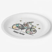 Pasen Fiets Ontwerp met Eigen Naam Papieren Bordje (Gekanteld)