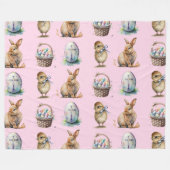 Pasen Fleece Deken (Voorkant (Horizontaal))