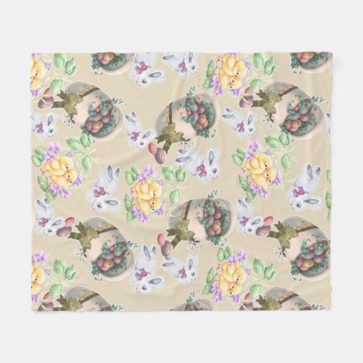  Pasen Fleece Deken (Voorkant (Horizontaal))