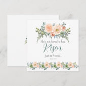 Pasen Floral hij heeft gerezen de Waterverf van de Feestdagenkaart (Voorkant / Achterkant)