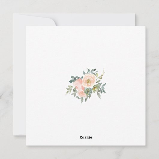 Pasen Floral hij heeft gerezen de Waterverf van de Feestdagenkaart (Achterkant)