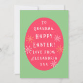 Pasen Floral Modern Kaart (Achterkant)