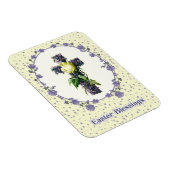 Pasen. Floral Paaskruis Magneet (Rechterzijde)