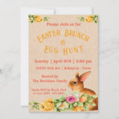 Pasen Floral Uitnodiging partij Brunch (Voorkant)