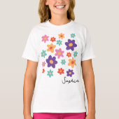 Pasen Flowery T-shirt Schattige Spring Design voor (Voorkant)