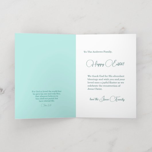 Pasen Folie Wenskaart (Binnenlaag)