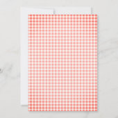 Pasen Folk Art Konijntje Roze Gingham Ei Hunt Kaart (Achterkant)