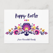 Pasen Folklore arrangement Aangepaste tekst Briefkaart (Voorkant)