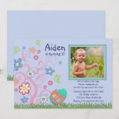 Pasen Foto van Birthday Party Kaart (Voorkant / Achterkant)