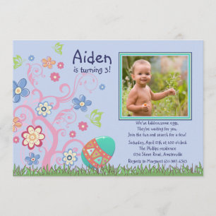 Pasen Foto van Birthday Party Kaart