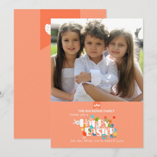 Pasen Fotokaart Feestdagenkaart (Voorkant / Achterkant)