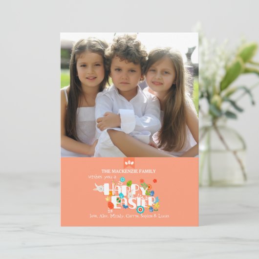Pasen Fotokaart Feestdagenkaart (Staand voorkant)