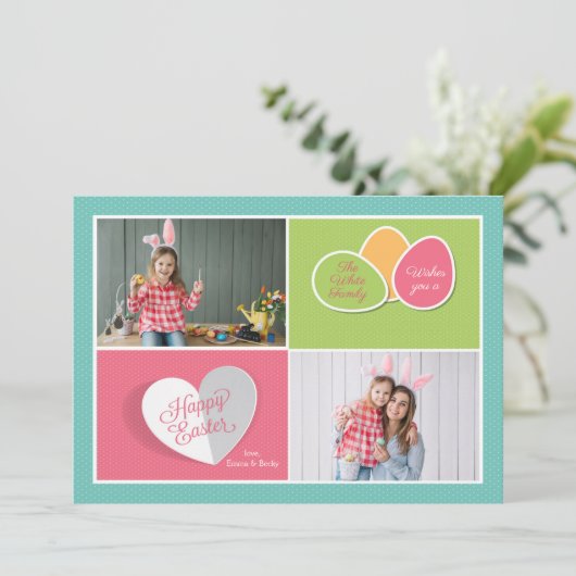 Pasen Fotokaart Kaart (Staand voorkant)