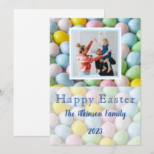 Pasen Fotokaart, Optie voor Directe Download Feestdagenkaart (Voorkant / Achterkant)