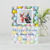Pasen Fotokaart, Optie voor Directe Download Feestdagenkaart (Staand voorkant)