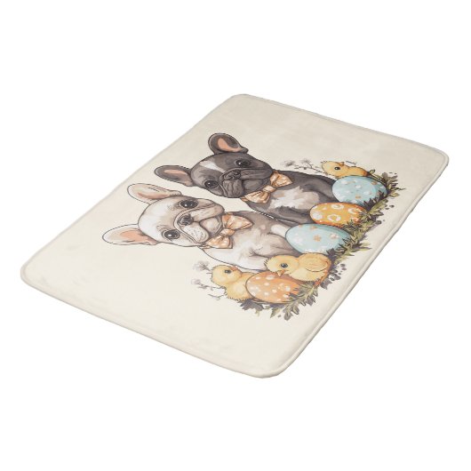 Pasen Franse Bulldogs Badmat (Gekanteld)