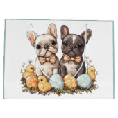Pasen Franse Bulldogs Groot Cadeauzakje (Achterkant)