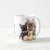 Pasen Franse Bulldogs Koffiemok (Voorkant rechts)