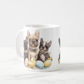 Pasen Franse Bulldogs Koffiemok (Voorkant links)