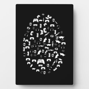 Pasen Gamer Gaming Jongen Liefde Paaseieren Fotoplaat