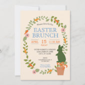 Pasen Garden Brunch Uitnodiging (Voorkant)