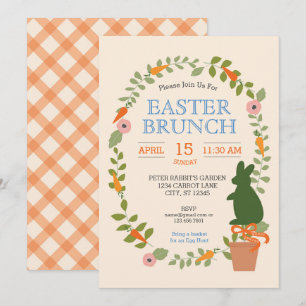 Pasen Garden Brunch Uitnodiging
