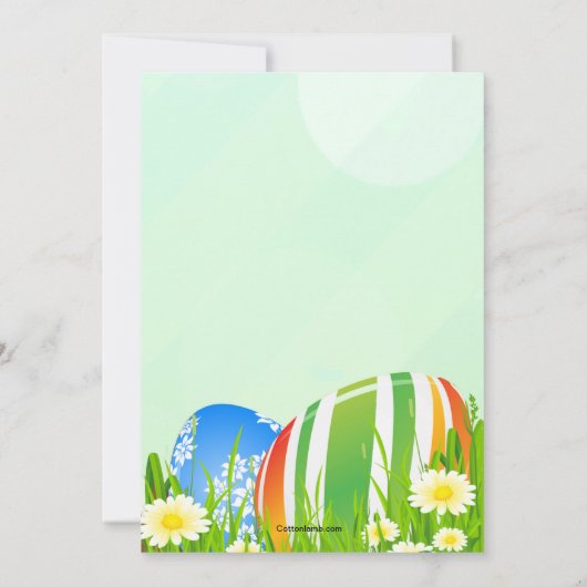 Pasen Garden Egg Hunt Kaart (Achterkant)