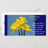 Pasen Gebedskaarten Narcissen Bloemen Lente Feestdagenkaart (Voorkant / Achterkant)