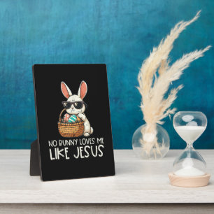 Pasen Geen Konijn Houdt Van Mij Zoals Jezus Christ Fotoplaat