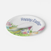Pasen Gekleurde Eieren Bunny Oren Papieren Bordje (Gekanteld)