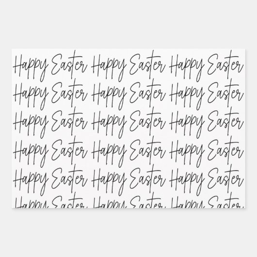 Pasen Gelukkig Pasen Inpakpapier Vel (Voorkant 3)