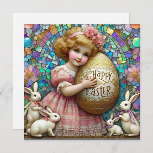  Pasen ~ GELUKKIG PASEN ~ Lief Kind ~ Feestdagenkaart (Voorkant / Achterkant)