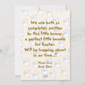 Pasen Genderneutraal Nieuwe Aankomst Aankondiging (Achterkant)