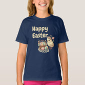 Pasen gepersonaliseerde meisjes T-shirt (Voorkant)